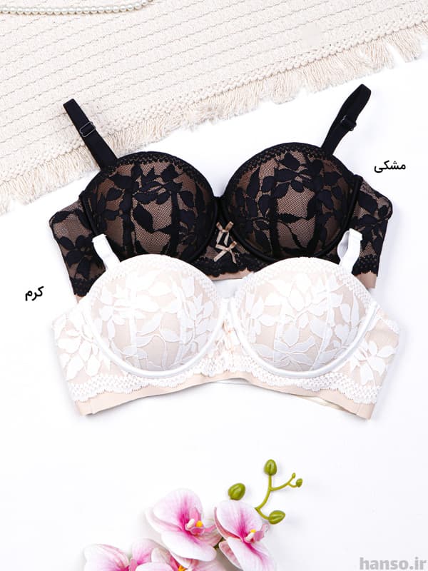ست شورت و سوتین اسفنجی بدون فنر کد 839 — تصویر ۳