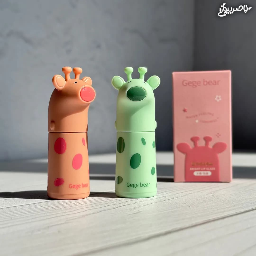 رژ لب خیس مدل زرافه Gege Bear