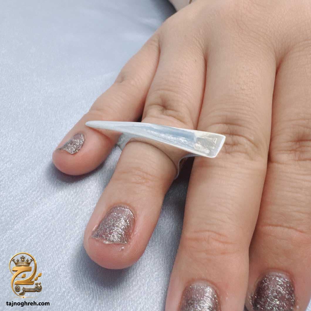 انگشتر نقره زنانه بدون نگین مدل RSW F75 — تصویر ۶