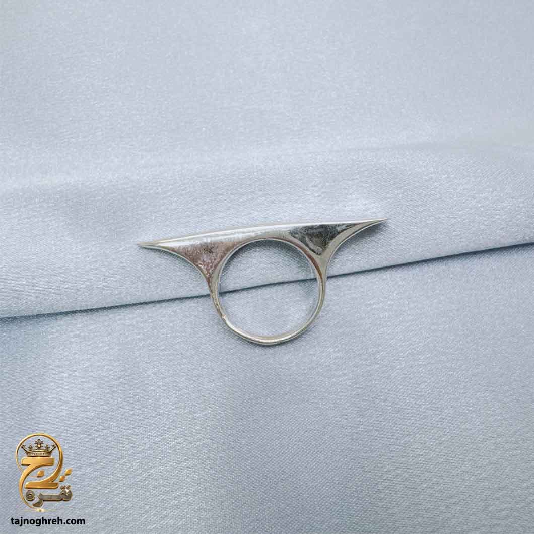 انگشتر نقره زنانه بدون نگین مدل RSW F75 — تصویر ۵