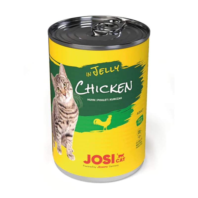 کنسرو غذای گربه جوسرا با طعم گوشت مرغ Josicat Chicken In Jelly وزن 400 گرم