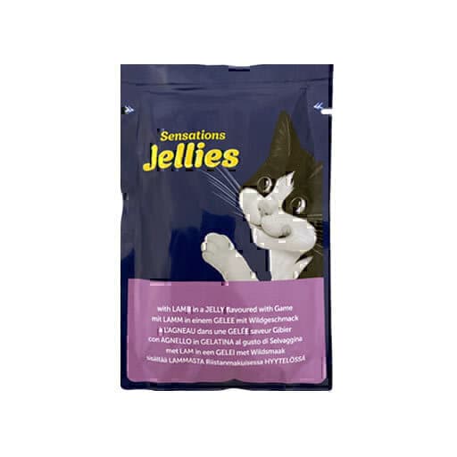 پوچ گربه فلیکس با طعم گوشت بره در ژله Felix Sensations With Lamb in Jelly وزن 85 گرم