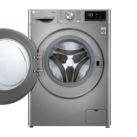 لباسشویی 9 کیلو ال جی نقره ای R5 — تصویر ۳