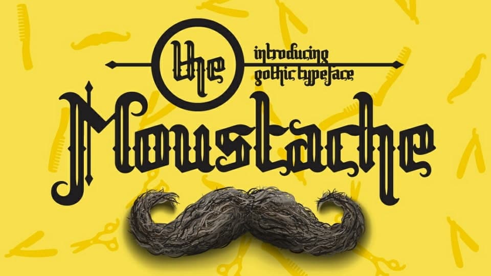 و دانلود فونت Mustachio — تصویر ۲