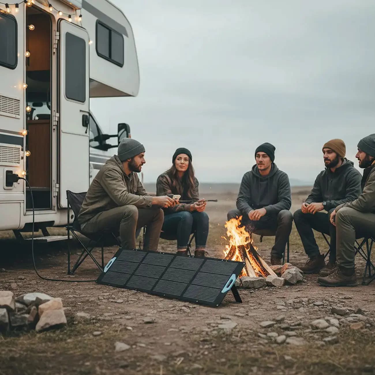 پنل خورشیدی قابل حمل مدل Portable Solar 200W پاورولوژی — تصویر ۴