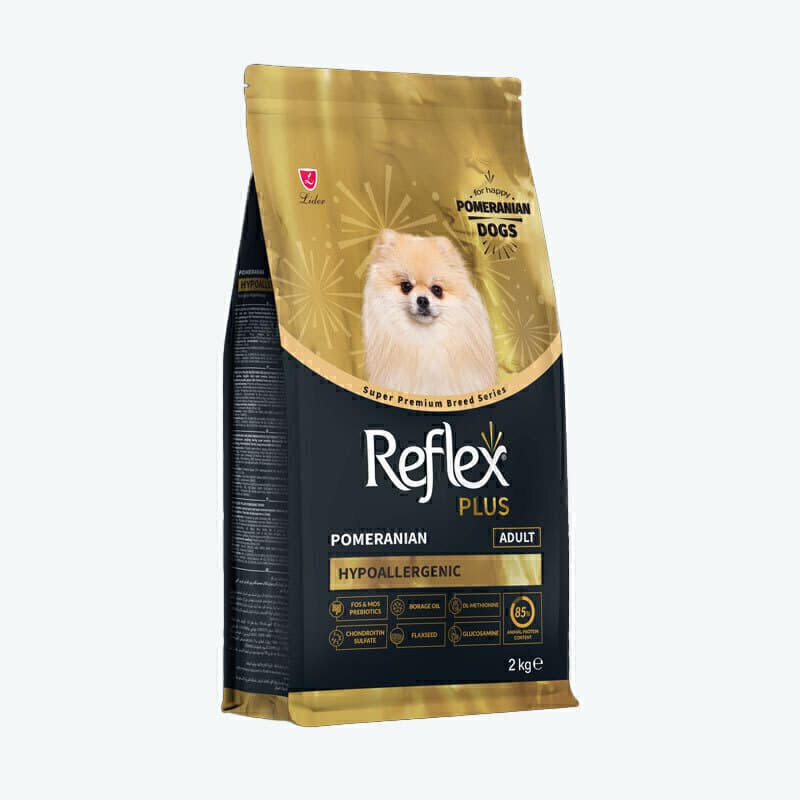 غذای خشک سگ بالغ نژاد پامرانین رفلکس پلاس Reflex Plus Adult Pomeranian وزن 2 کیلوگرم