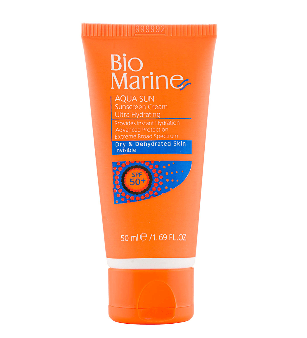 کرم ضدآفتاب رطوبت رسان بایومارین 50 میل با SPF 50