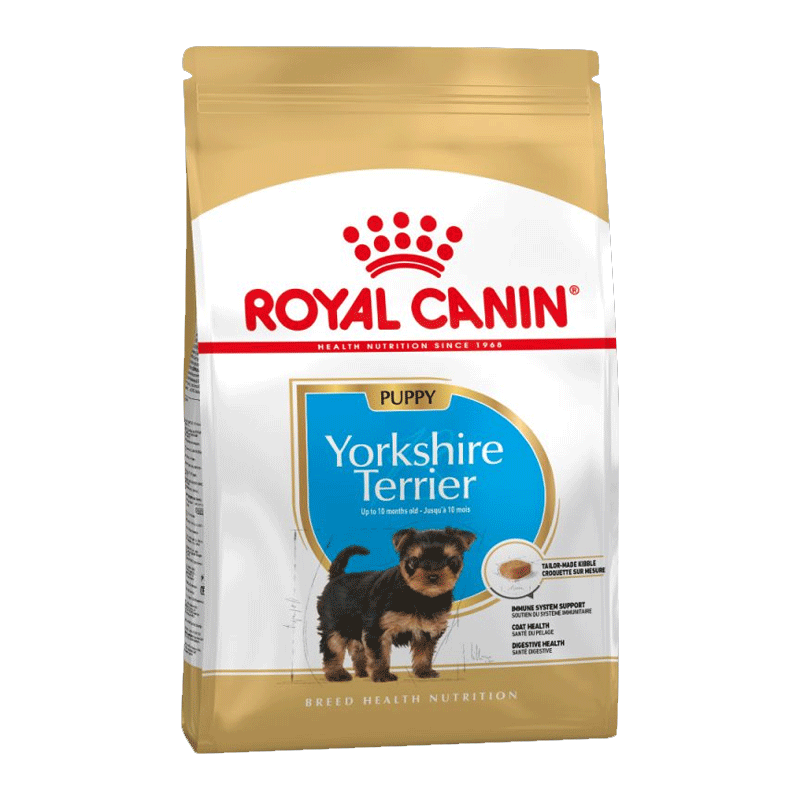 غذای خشک توله سگ نژاد یورکشایر تریر رویال کنین Royal Canin Puppy Yorkshire Terrier وزن 1.5 کیلوگرم