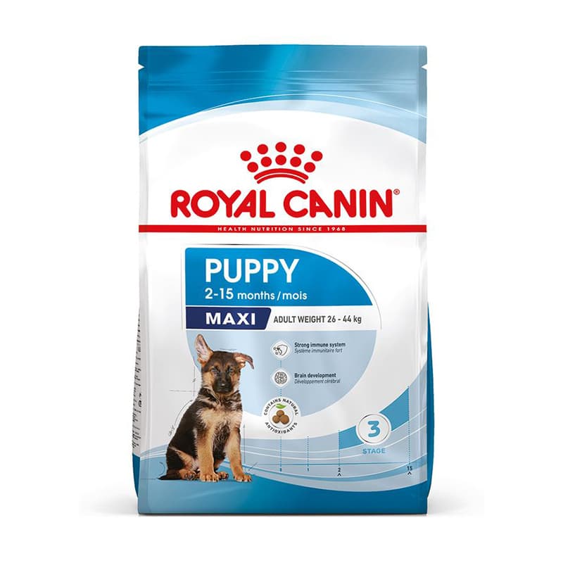 غذای خشک توله سگ نژاد بزرگ رویال کنین Royal Canin Maxi Puppy وزن 15 کیلوگرم