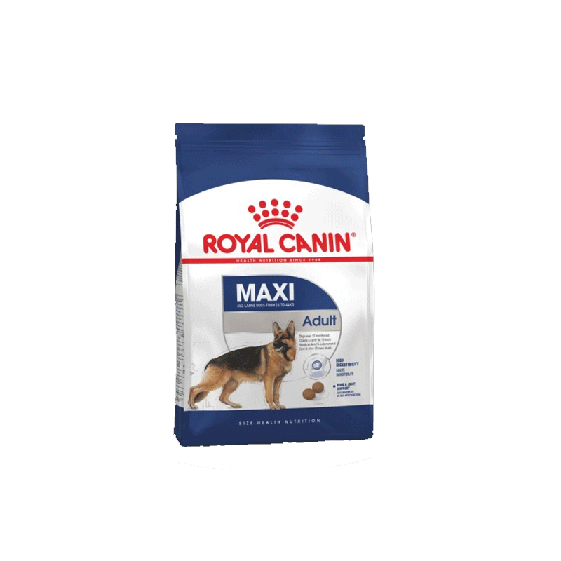 غذای خشک سگ بالغ نژاد بزرگ رویال کنین Royal Canin Maxi Adult وزن 15 کیلوگرم