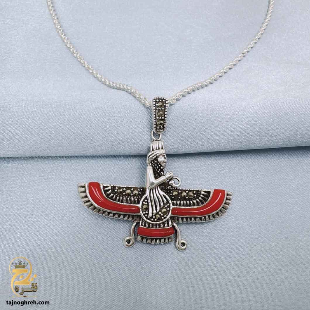 گردنبند نقره مردانه فروهر مدل NSM N82 — تصویر ۲