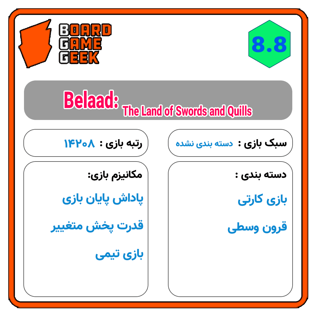 بازی فکری ایرانی بلاد: سرزمین شمشیر و قلم — تصویر ۶