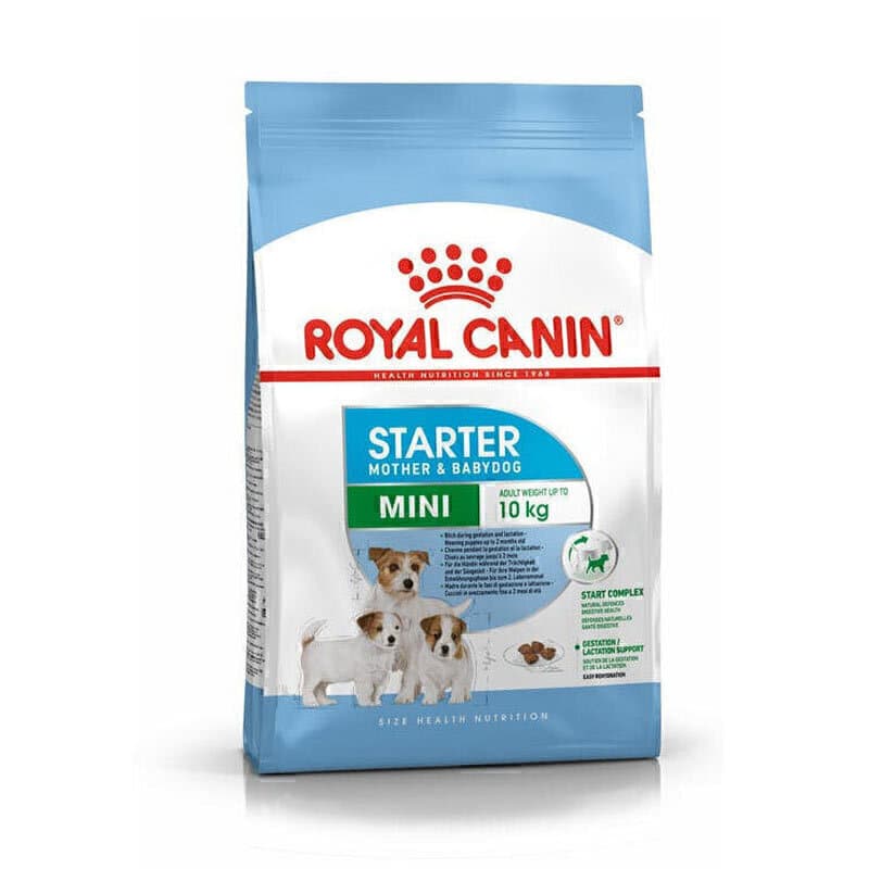 غذای خشک مادر و بچه سگ رویال کنین Royal Canin Mini Starter Mother & Baby dog وزن 4 کیلوگرم