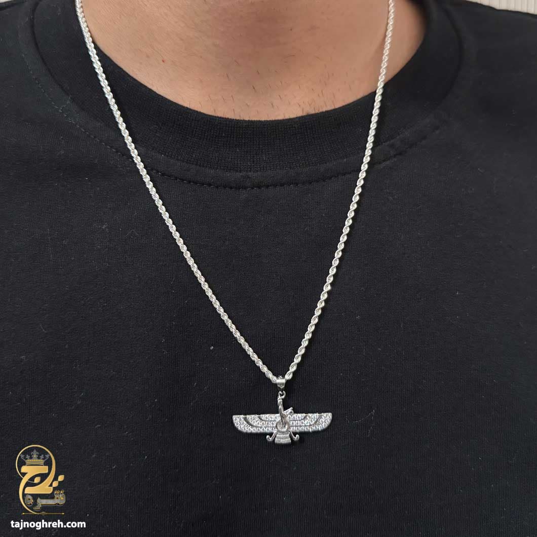 گردنبند نقره مردانه فروهر مدل NSM N79 — تصویر ۵