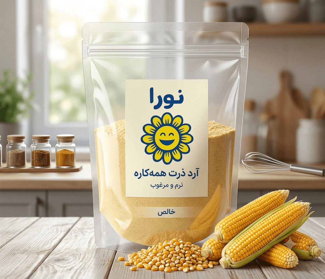 آرد ذرت ۵۰۰گرمی نورا فود