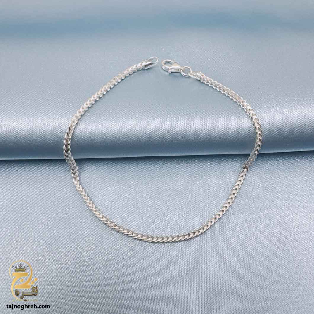 دستبند نقره ایتالیایی مردانه طرح میرو مدل BSM B101