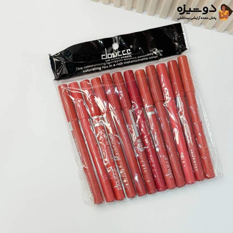 رژ لب مدادی دوسه doucce پک 12 عددی — تصویر ۷