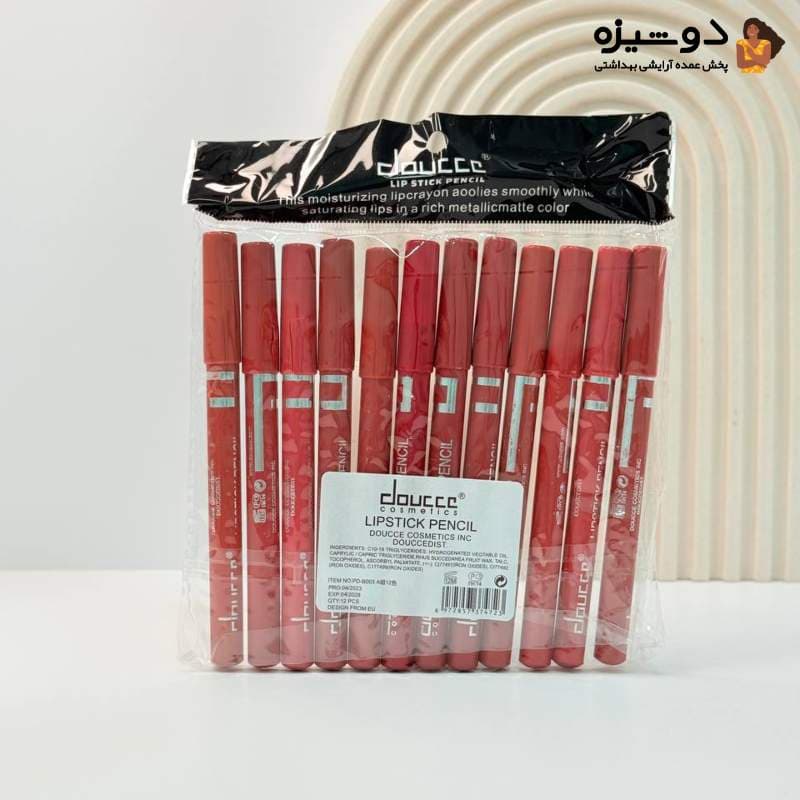 رژ لب مدادی دوسه doucce پک 12 عددی — تصویر ۳