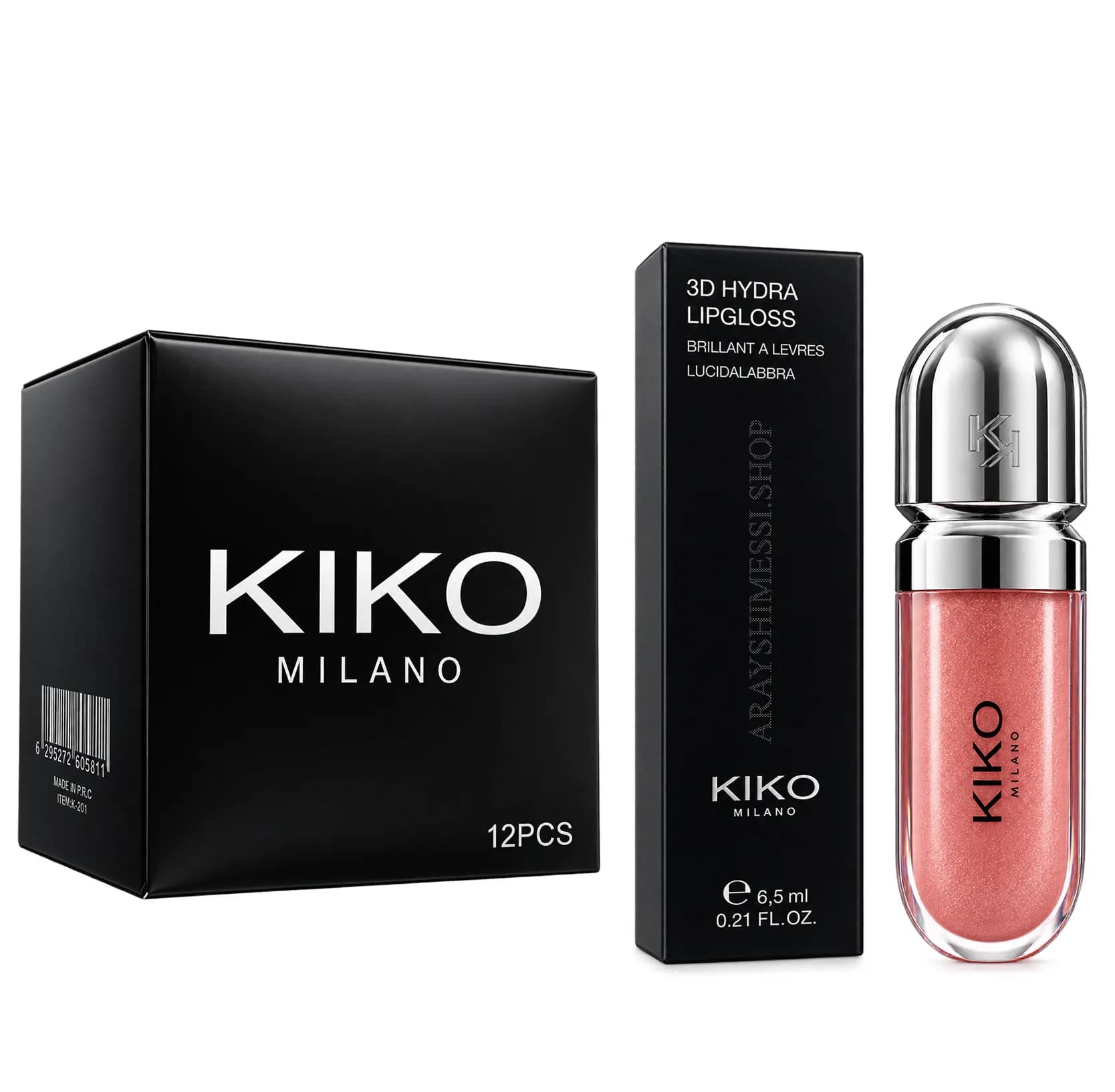 برق لب کیکو KIKO | درخشش بالا با جلوه‌ای حجیم روی لب
