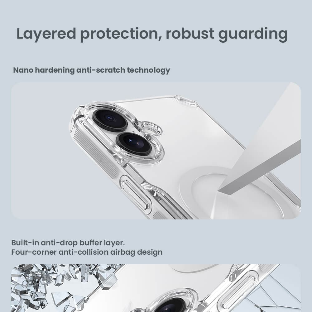قاب نیلکین مدل nature TPU pro مگنتیک گوشی آیفون 17 — تصویر ۷