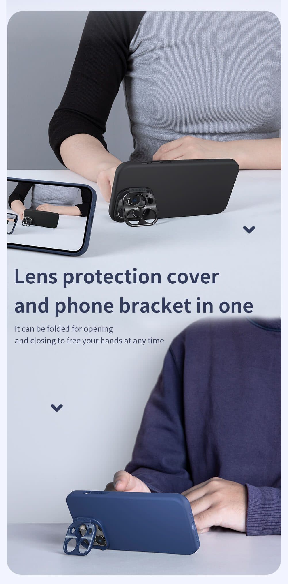 قاب نیلکین مدل lens wing مگنتیک گوشی آیفون 14 pro max — تصویر ۵