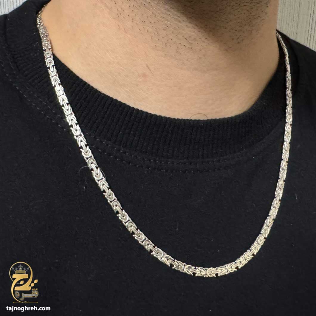 زنجیر نقره مردانه کرال شنل مدل NSM N58 — تصویر ۶