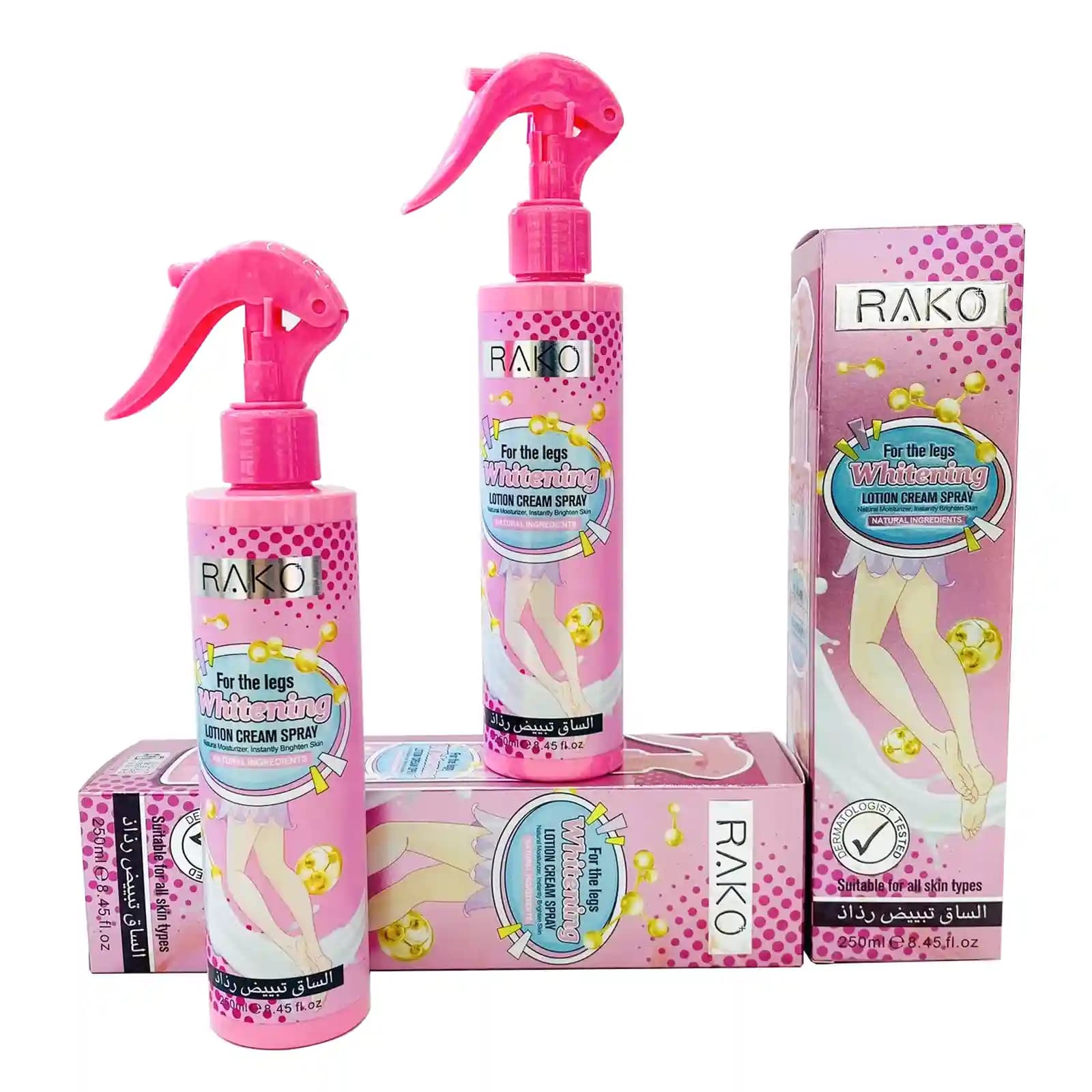 اسپری سفید کننده راکو | | روشن‌کننده سریع و آبرسان پوست