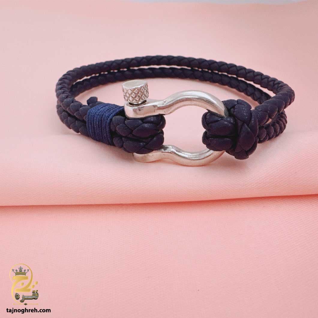 دستبند امگا نقره مردانه نعل اسپرت مدل BSM B91