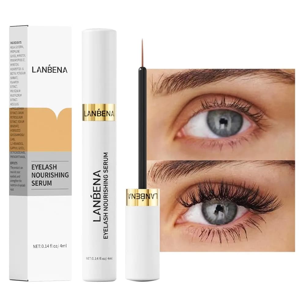 سرم تقویت مژه لانبنا | ضد ریزش و بازسازی مژه‌های شکننده و آسیب‌دیده – 4ml — تصویر ۳