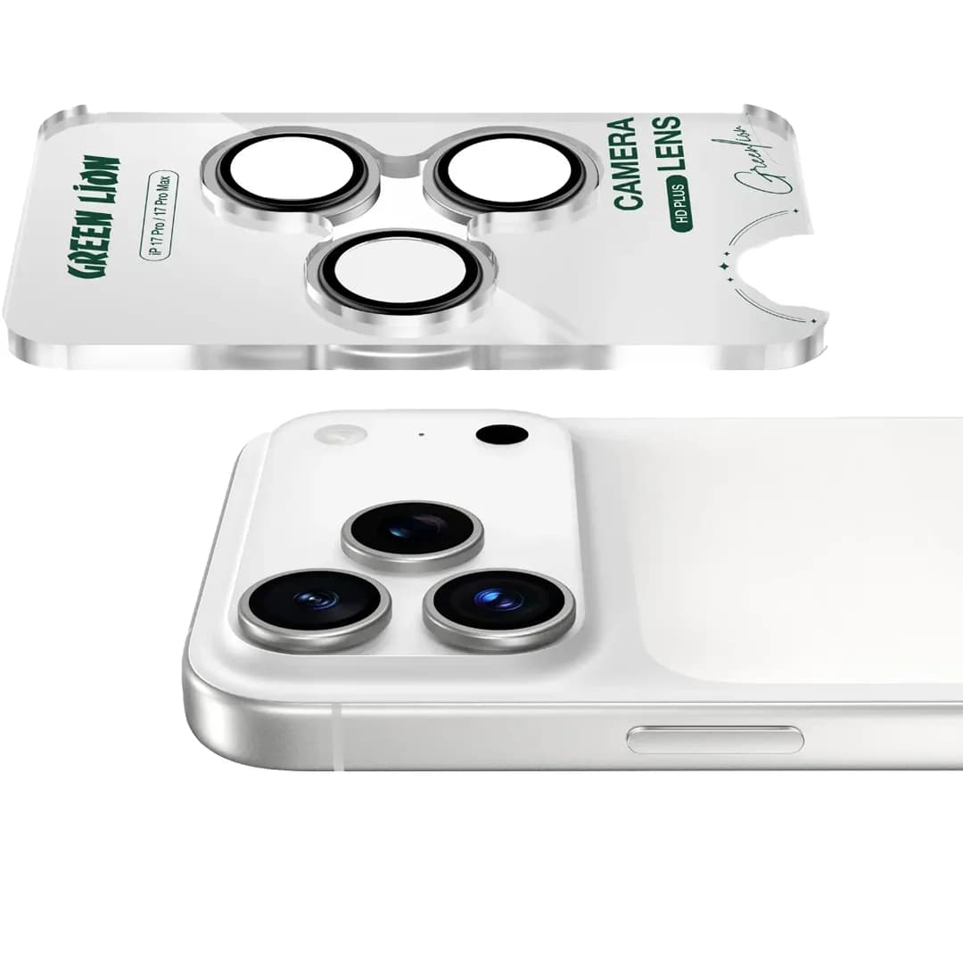 گلس لنز دوربین گیرین لاین گوشی آیفون 17 iphone — تصویر ۳