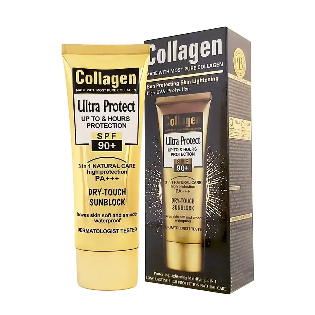 کرم ضد آفتاب کلاژن SPF90 بی رنگ حجم 100 میل — تصویر ۲