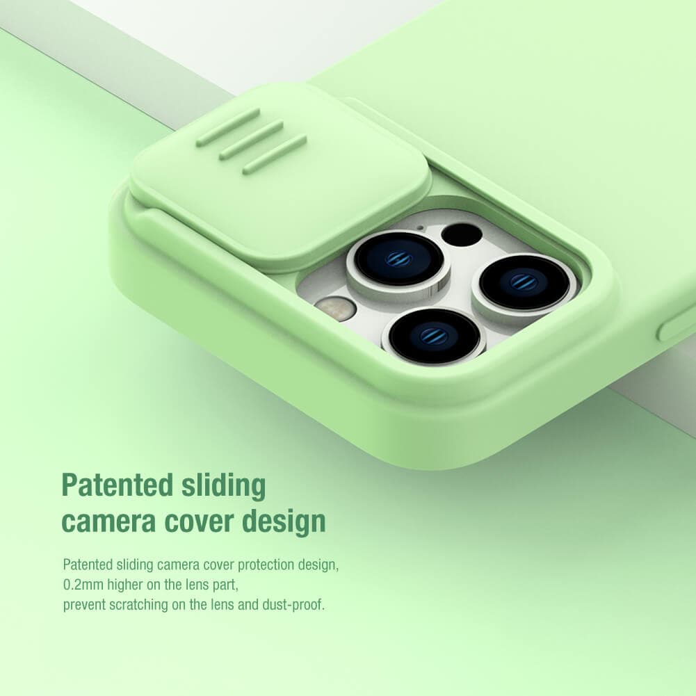 قاب نیلکین مدل camshield silicon گوشی آیفون 14pro — تصویر ۵