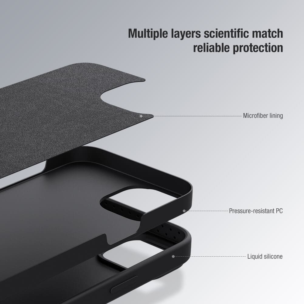 قاب نیلکین مدل camshield silicon گوشی آیفون 13pro — تصویر ۶
