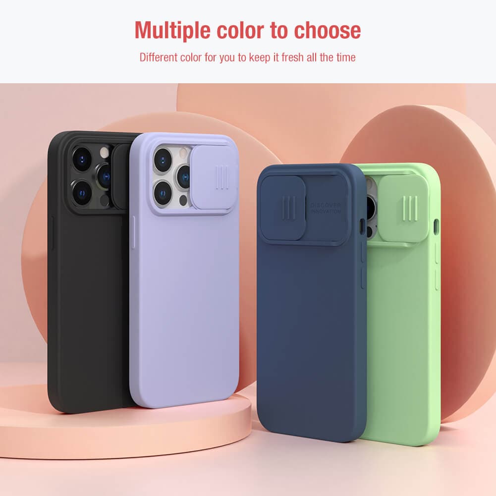 قاب نیلکین مدل camshield silicon گوشی آیفون 13pro — تصویر ۳