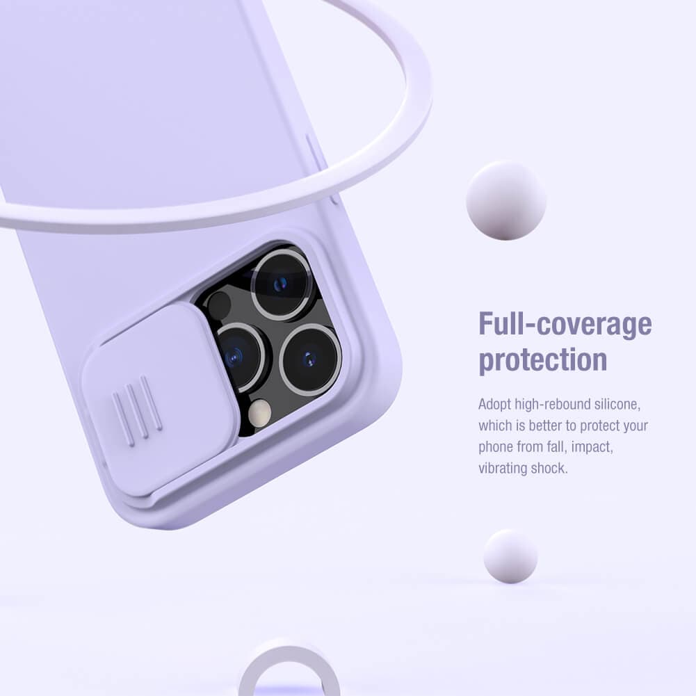 قاب نیلکین مدل camshield silicon گوشی آیفون 13pro — تصویر ۵