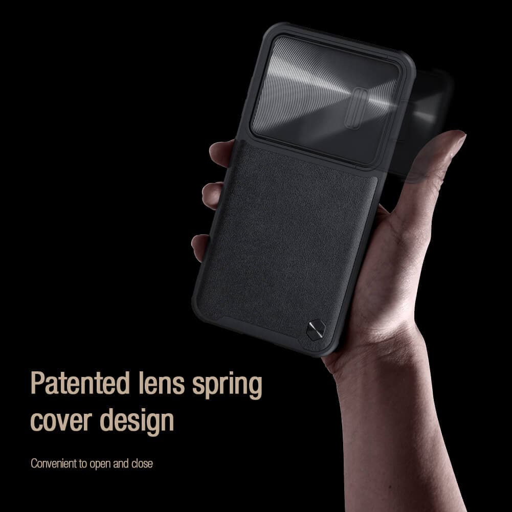 قاب نیلکین camshield leather s گوشی سامسونگ S23 plus — تصویر ۵