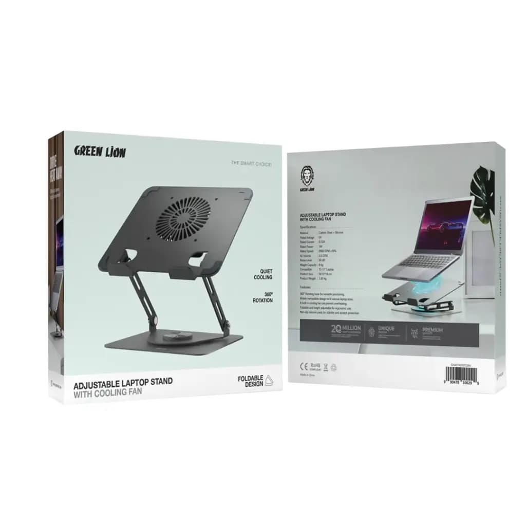 استند لپ تاپ گرین لاین با فن خنک‌کننده مدل cooling fan — تصویر ۳