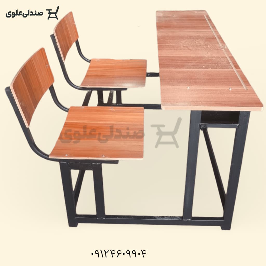 میز و صندلی دو نفره متصل
