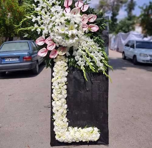 تاج گل قدی و پایه دار برای مسجد ، تالار ، نمایشگاه ، افتتاحیه 405 — تصویر ۳