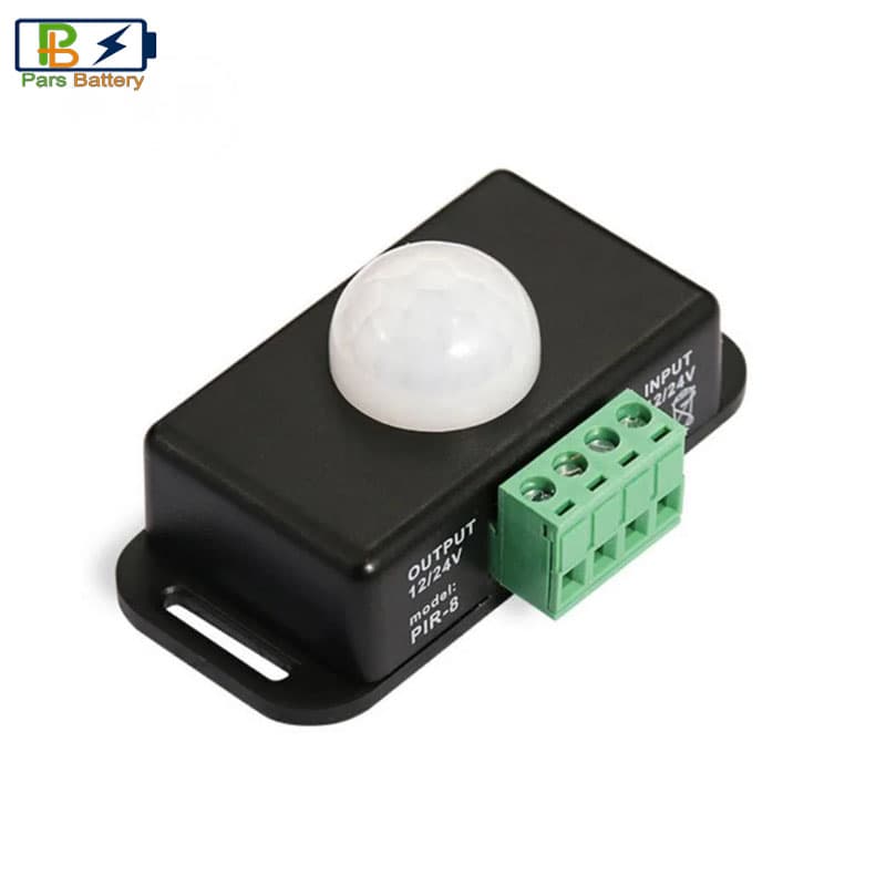 ماژول تشخیص حرکت مدل PIR-8 دارای خروجی ۱۲ و ۲۴ ولت