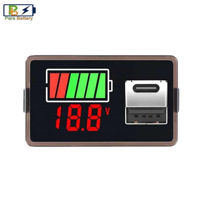 ماژول نمایشگر شارژ باتری 30-8 ولت روپنلی فست شارژ