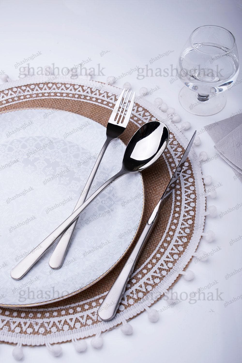 سرویس قاشق چنگال ۱۵۷ پارچه ۳۰ نفره برند فیلیکس-0163S سیلور مات — تصویر ۲