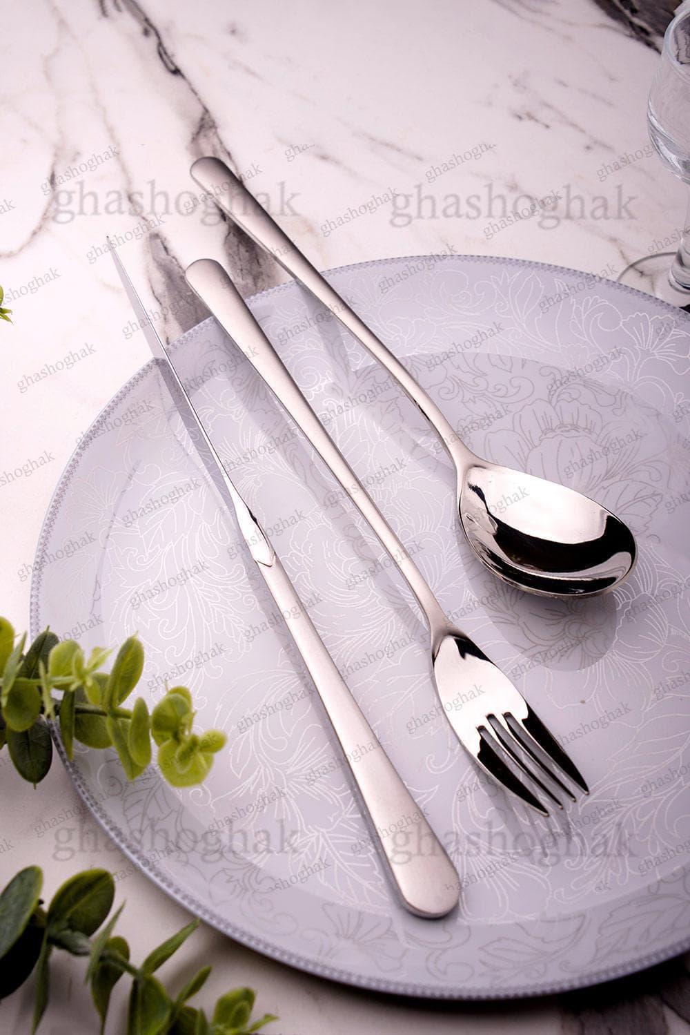 سرویس قاشق چنگال ۱۵۷ پارچه ۳۰ نفره برند فیلیکس-0163S سیلور مات — تصویر ۴