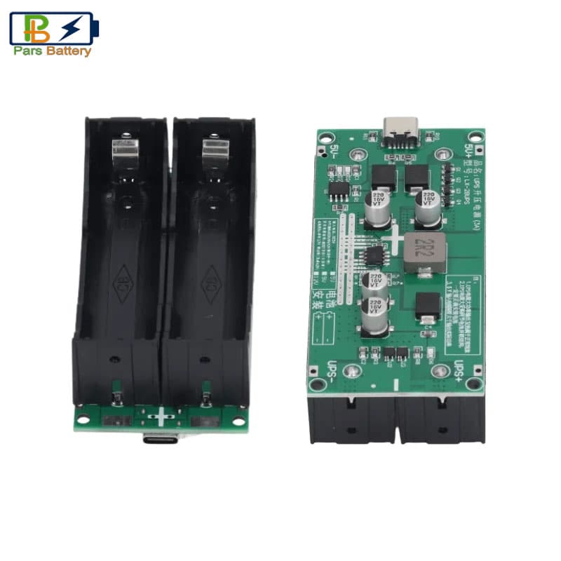 ماژول UPS شارژ باتری لیتیومی 2 سل 12 ولت 3 آمپر مدل LX-2BUPS