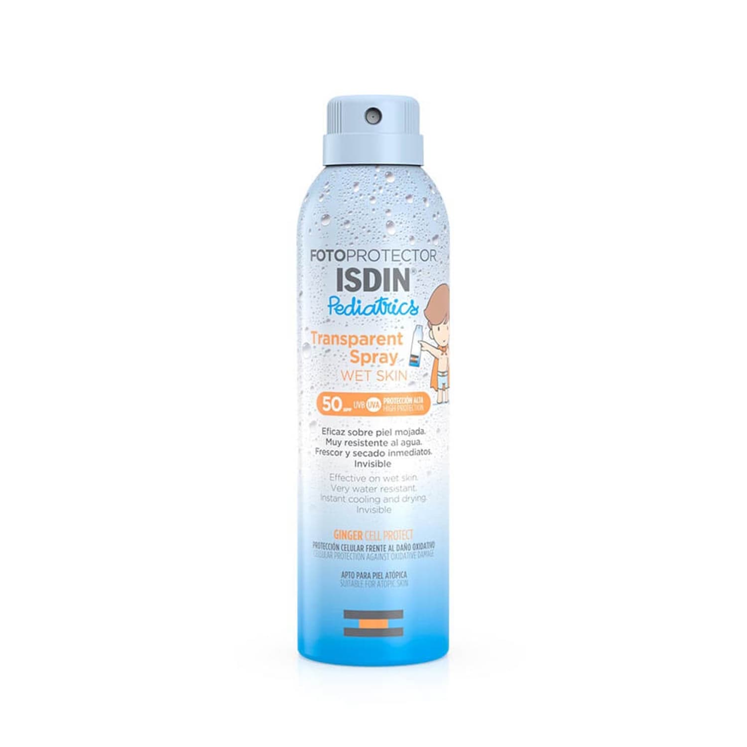 اسپری ضد آفتاب کودک آب‌رسان SPF 50 ایزدین