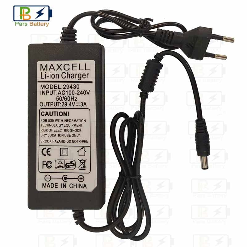 شارژر باتری لیتیومی 7 سل 29.4V 3A
