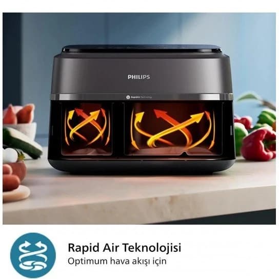 سرخ کن بدون روغن فیلیپس NA350 ظرفیت 9 لیتر | سری 3000، Rapid Air — تصویر ۶