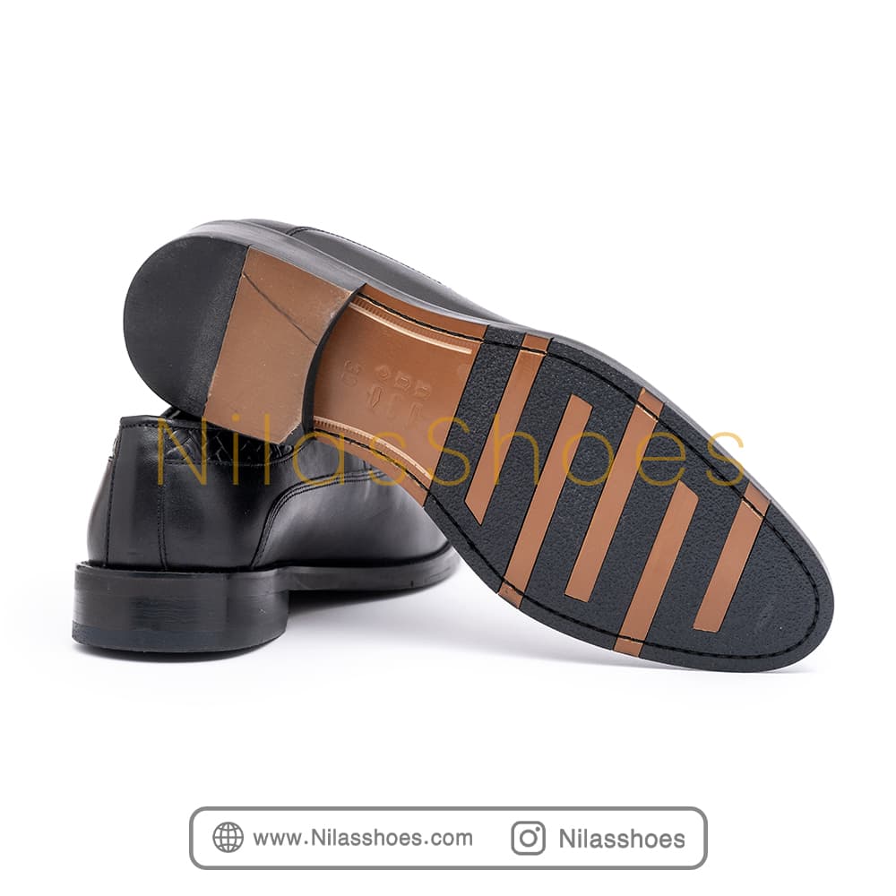 کفش مردانه مجلسی چرم طبیعی (L-478) — تصویر ۴