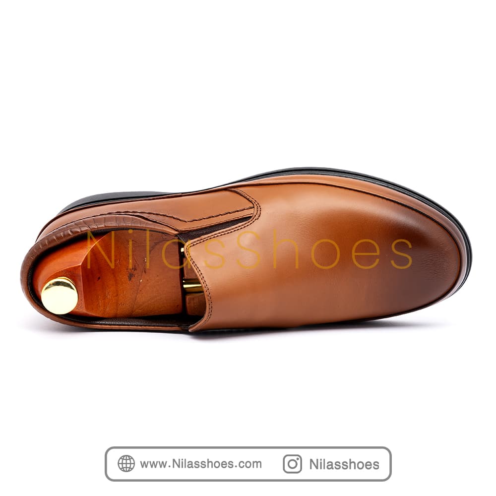 کفش مردانه راحتی نیمه رسمی چرم طبیعی (L-395) — تصویر ۵