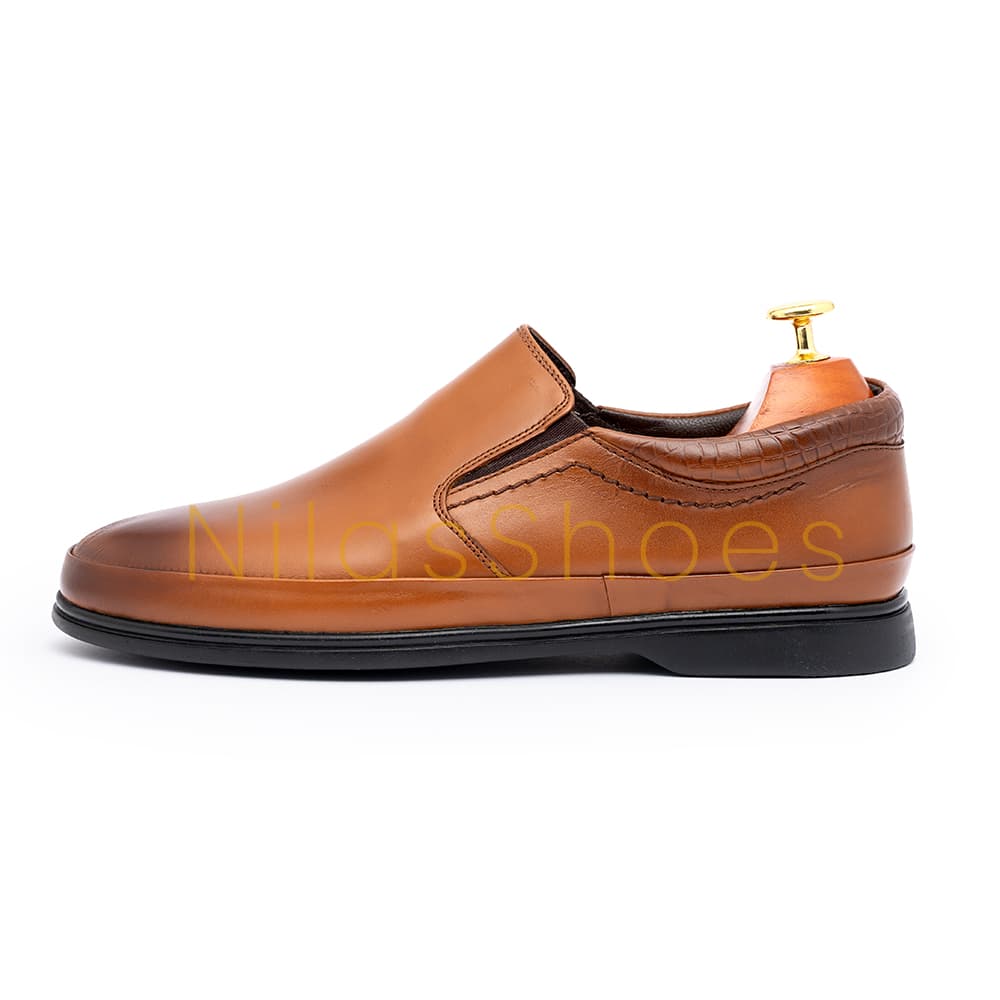 کفش مردانه راحتی نیمه رسمی چرم طبیعی (L-395)
